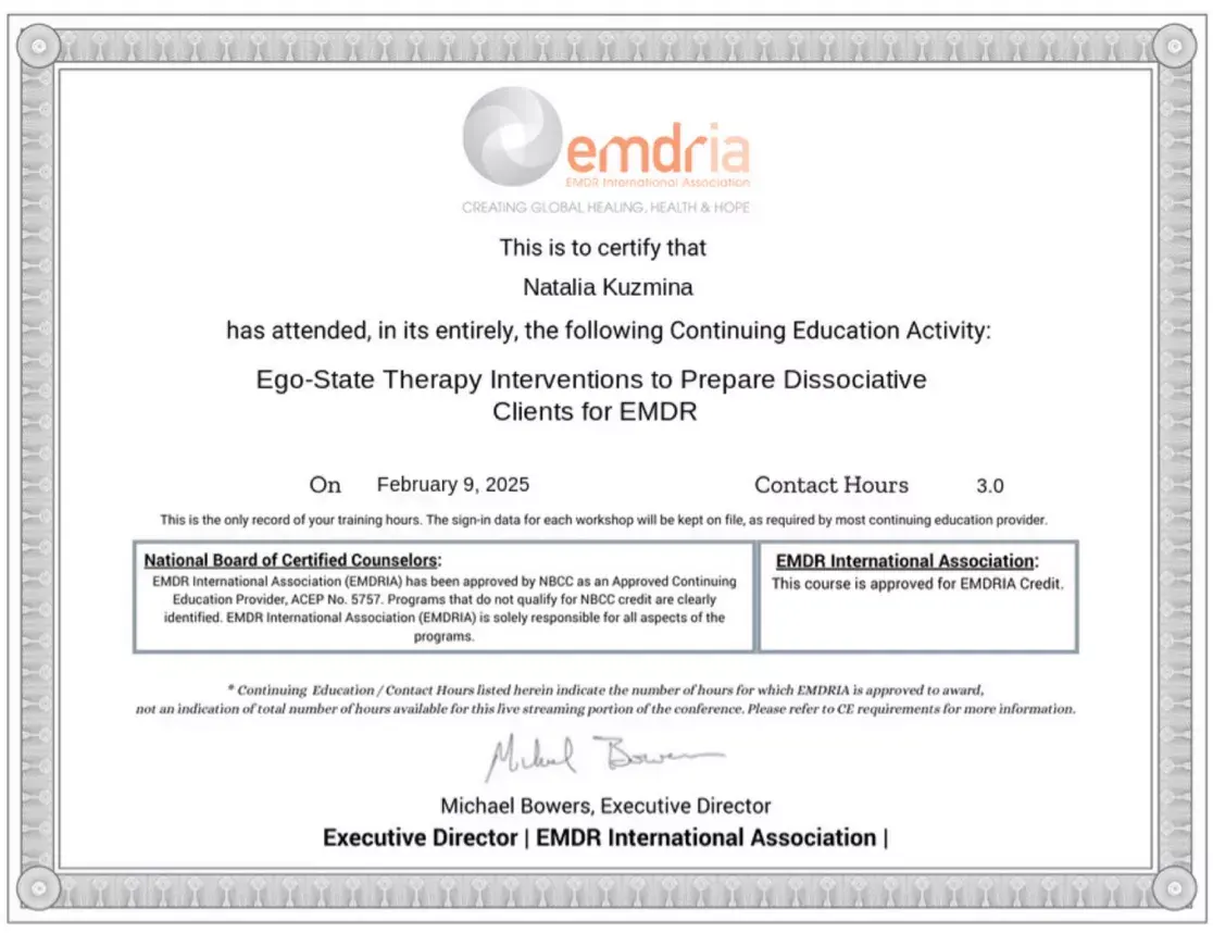 Ego-State Therapy Interventions for EMDR