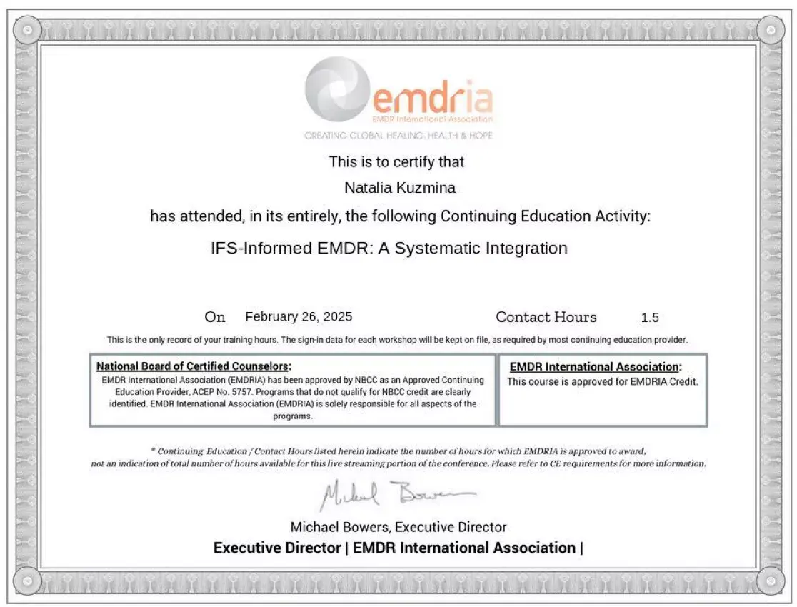 IFS-Informed EMDR Integration